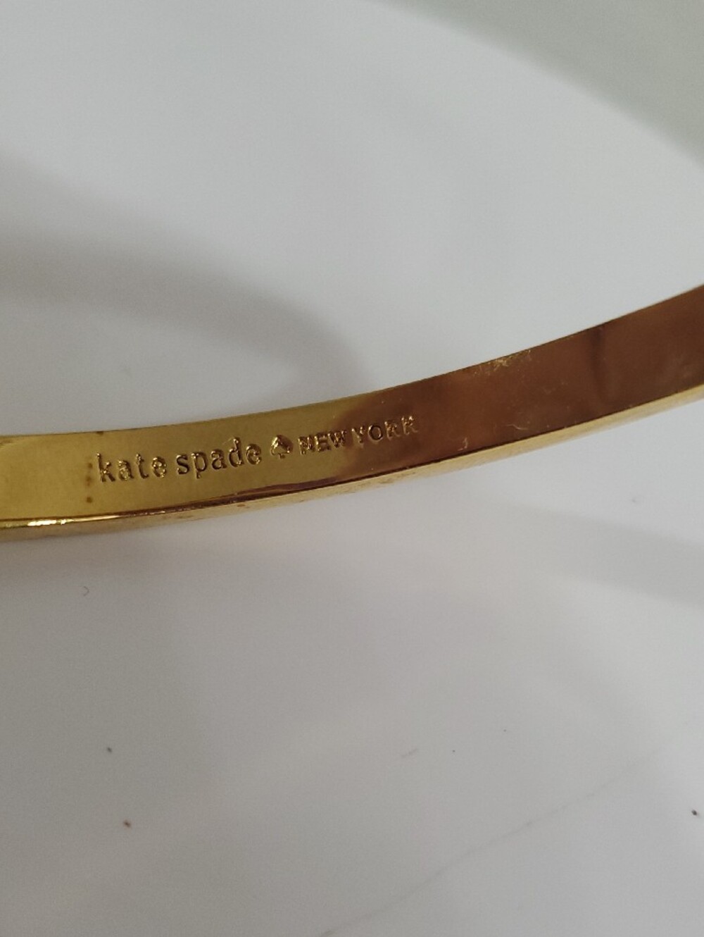 kate spade Gold Bow Pavé Crystal Bangle Bracelet - Picture 4 of 11